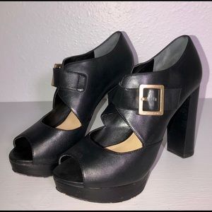 Michael Kors Block Strap Platform Heels